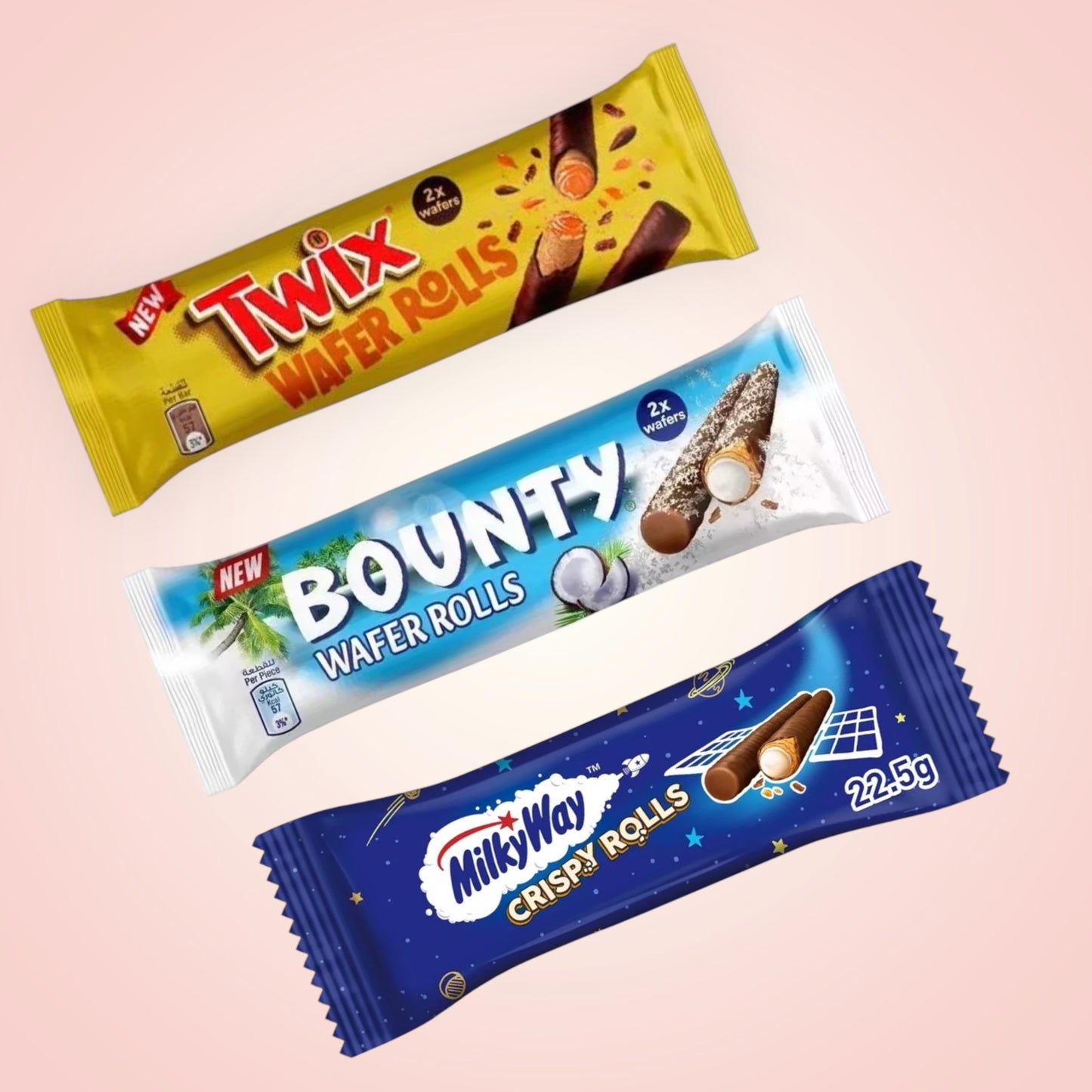 Crispy Rolls (Bounty, Twix & MilkyWay)